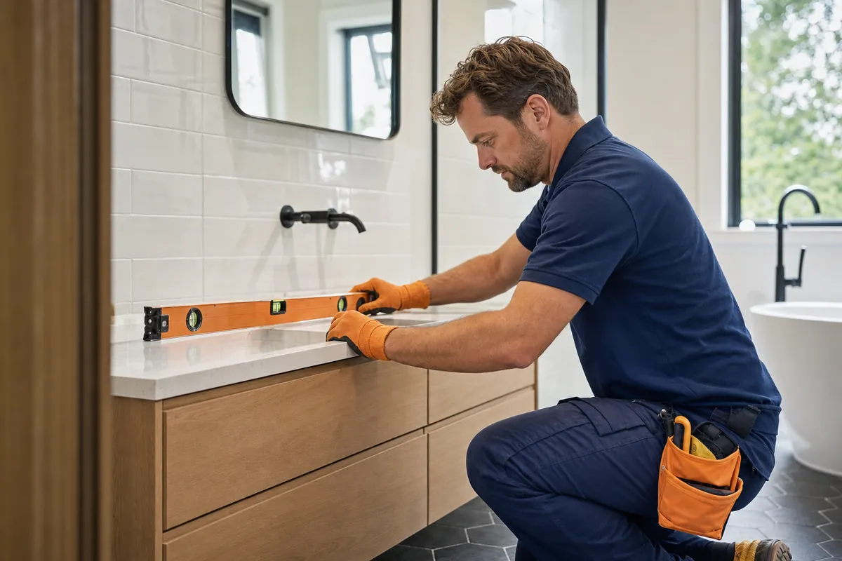 Kitchen & Bath Remodeling professional at work