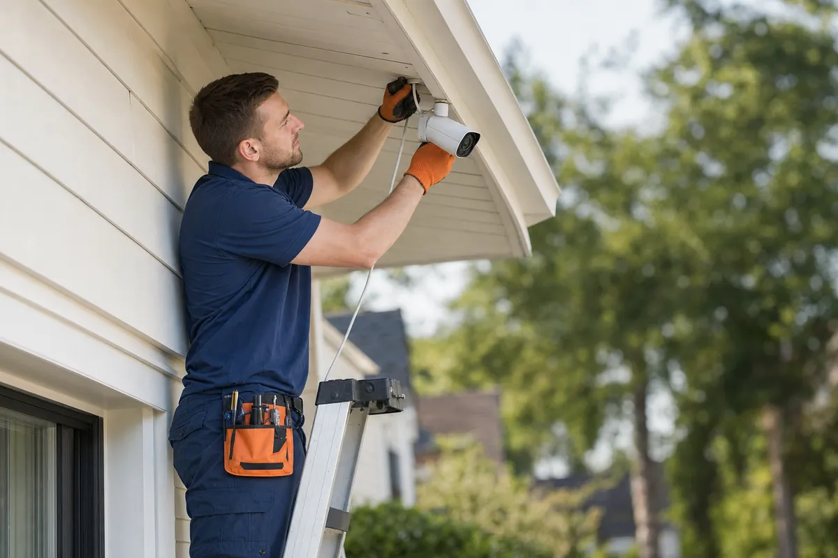 Security Systems professional at work